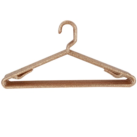 Simplify Glitter Look Design Hangers in Gold, 10PK 26104-GOLD